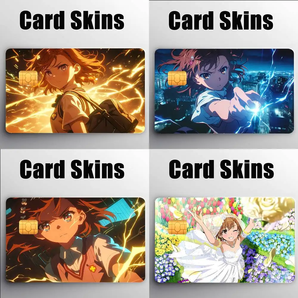 

A Certain Magical Index Credit Debit Film Skin Sticker Credit Skin Stickers For Bank Bus Metro Sticker Wate