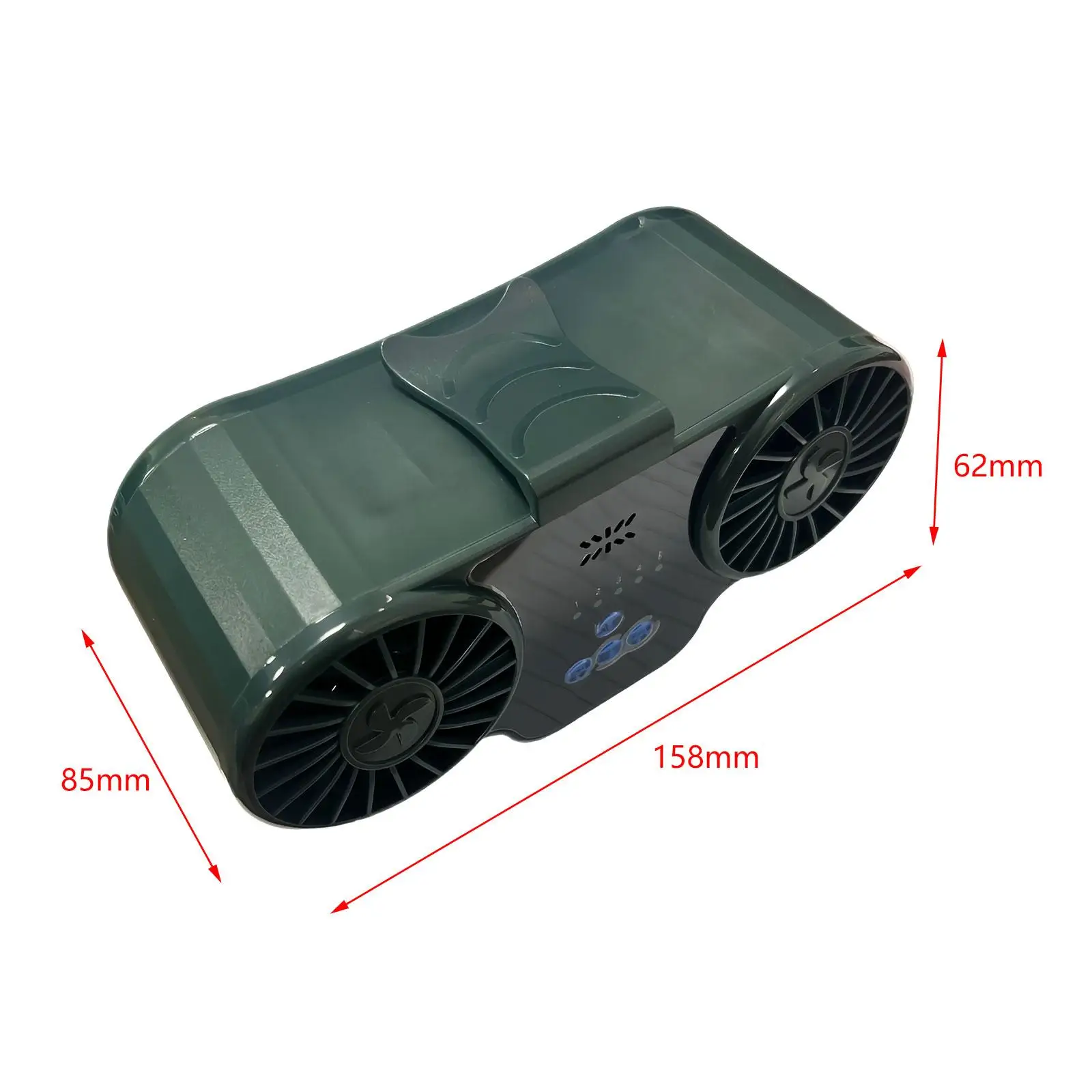 Ventola con Clip in vita multifunzione a 4 velocità con altoparlante ventola di raffreddamento portatile ventola da cintura per campeggio viaggi in ufficio pesca all'aperto