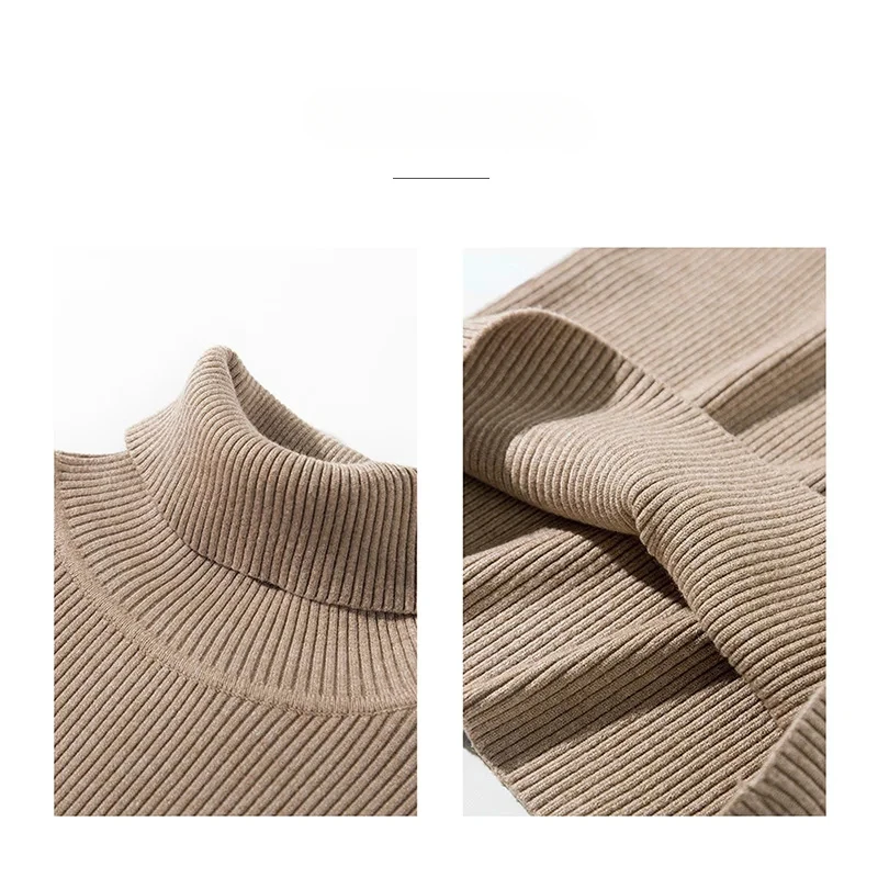 AOSSVIAO 2025 여성을위한 기본 모의 목 늑골이있는 스웨터 귀여운 섹시한 니트 가을 겨울 따뜻한 장착 패션 풀오버 스웨터