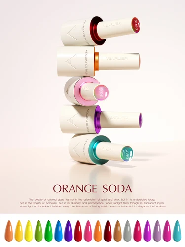 Imagen 2 del producto 10ml Venalisa esmalte de uñas en Gel Hema TPO sin cristal vegano desnudo Rosa brillo semipermanente remojo UV LED Ultra barniz de diamante