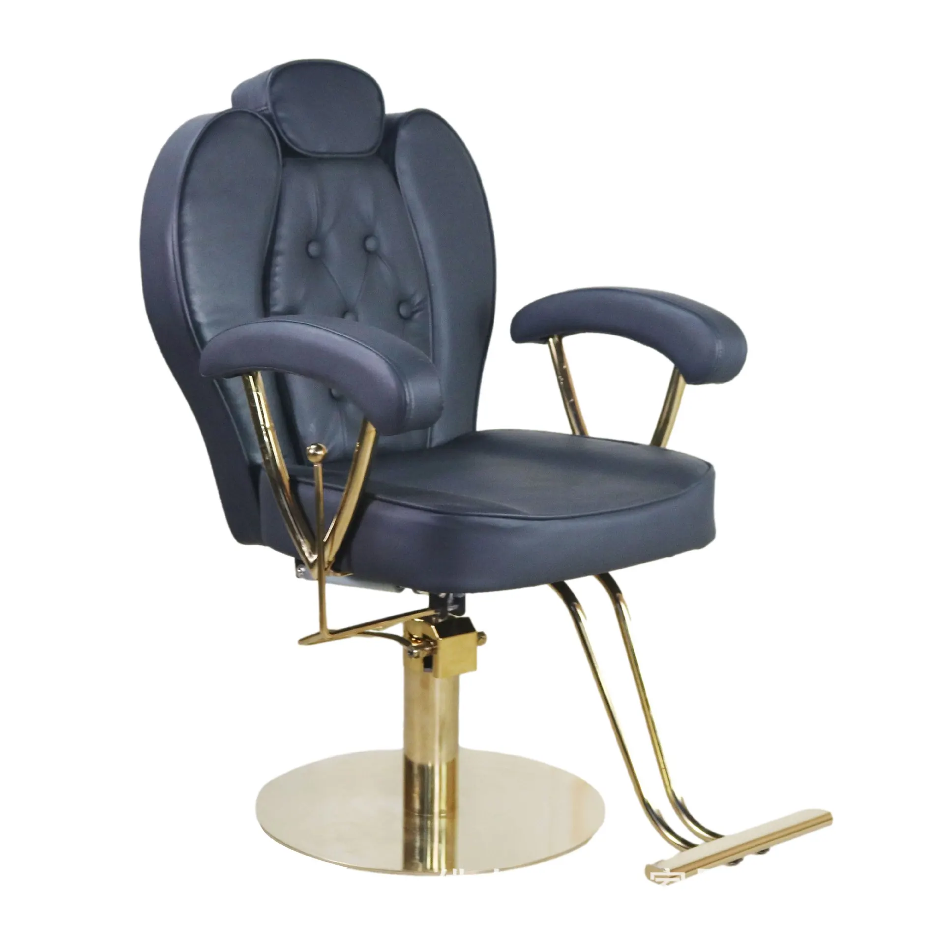 

Fanjie hair salon chair barber shop chair hair salon special simple hair cutting seat perm and dyeing chair can be reclined
