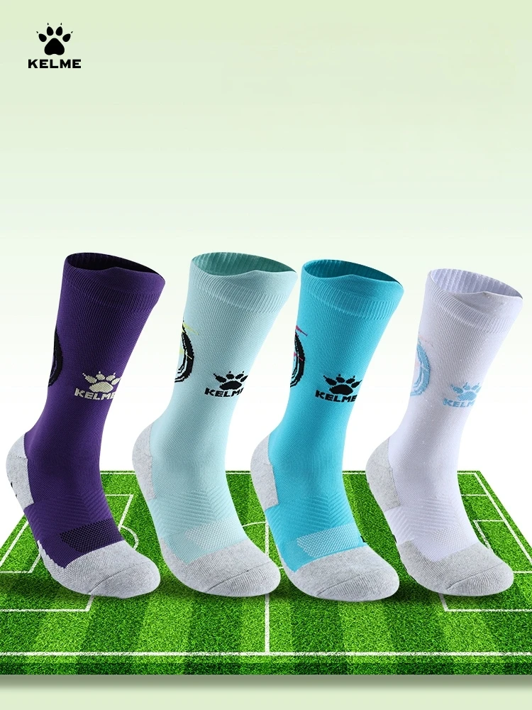 

Kelme Football Socks Silicone Anti Slip Training Socks Professional Towel Bottom Sports Basketball Socks