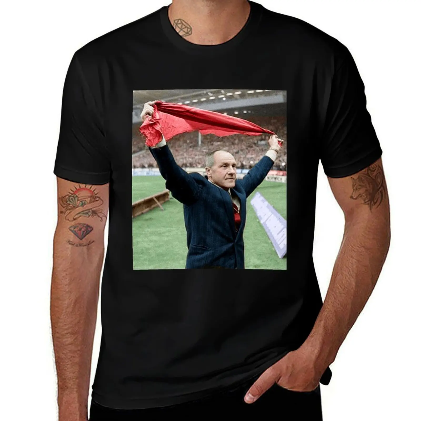 Bill Shankly in colour T-Shirt t shirts designer T-Shirt