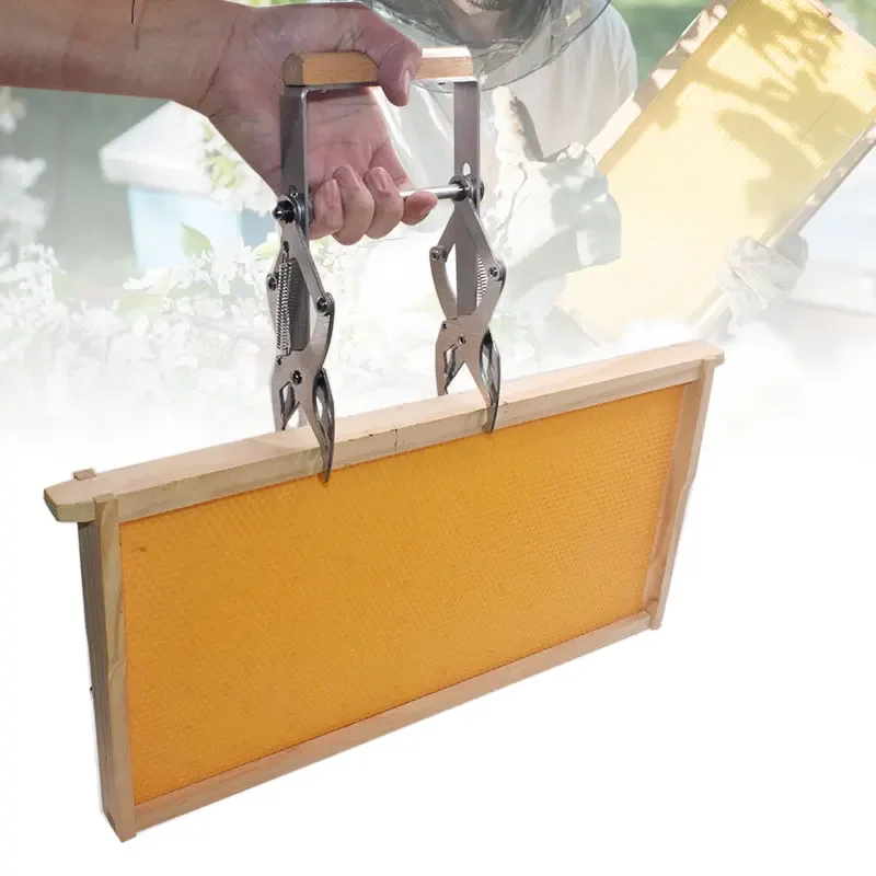 Bee Hive Frame Holder Beehive Frame Lifter Horizontal Bar Capture Frame Grip Holder Beehive Clip Clamp Grasp Beekeeping Tools