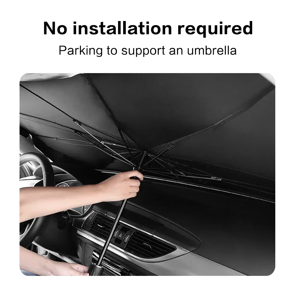 

Folding Car Sunshade Umbrella Front Windshield Heat Insulation Sun Protector for Vehicle Interior Summer Travel Car Accessories