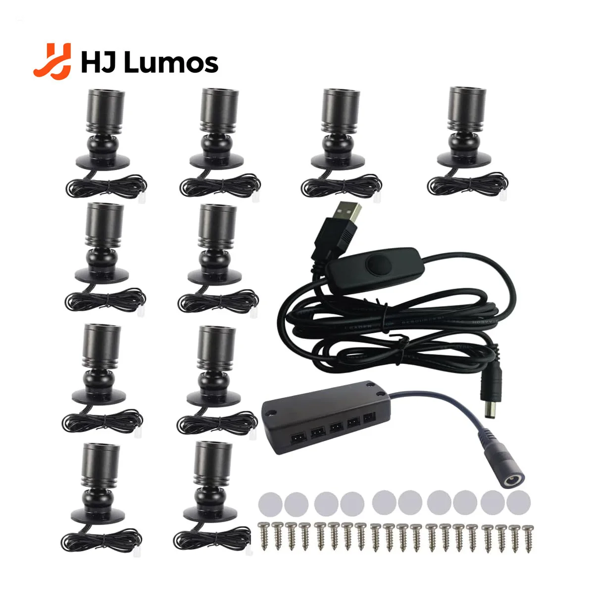 

Dimmable LED Cabinet Lights USB 5V Downlight for Model Display Counter Wine Garage Kit Exhibition Case Shelf Mini SpotLight