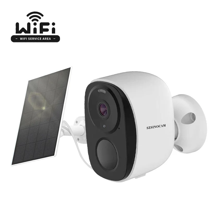 Waterproof Wireless Outdoor Security Camera, 2K, 3MP, Battery Powered, WiFi, Spotlight Siren, 2-Way Audio,