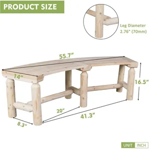 6 Hauptverkäufe Holzbank für Garten - №6
