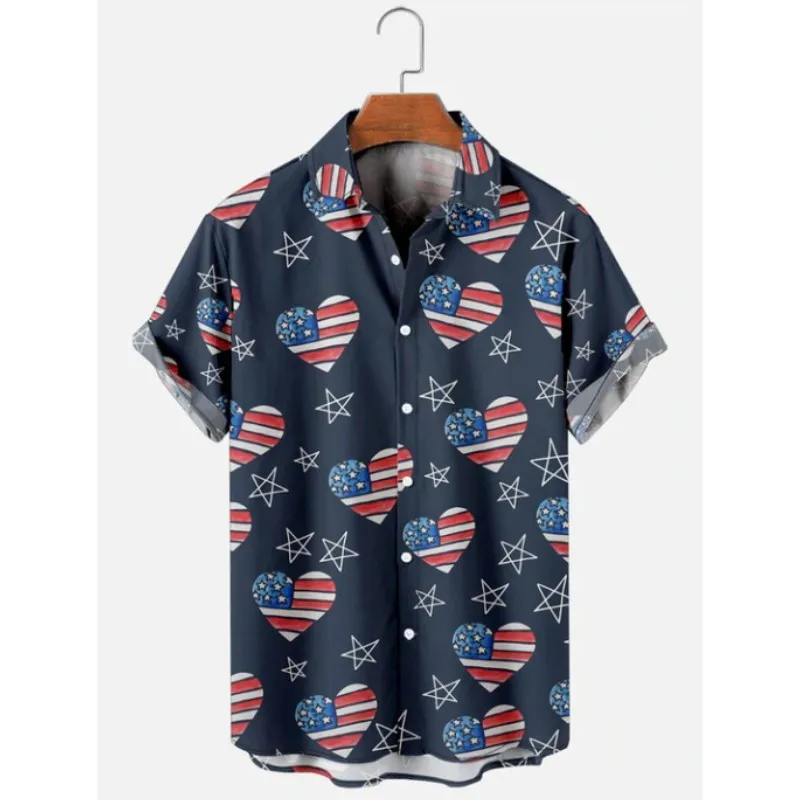 Camisa hawaiana con estampado de gato para hombre, Tops de manga corta, vacaciones en la playa, puesta de sol, Harajuku, camisas de estilo informal