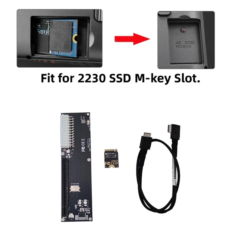 PCI-E 3.0 M-Key M.2 To Oculink SFF-8612 SFF-8611 Host Adapter PCB Converter For GPD WIN Max2