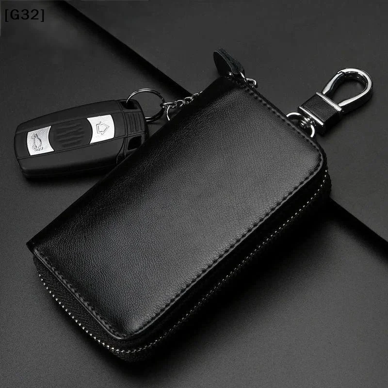Key Bag Large Capacity Zipper Men's And Women's Waist Hanging Household Key Bag Buckle Universal Multi-function Key Bag For[G32]