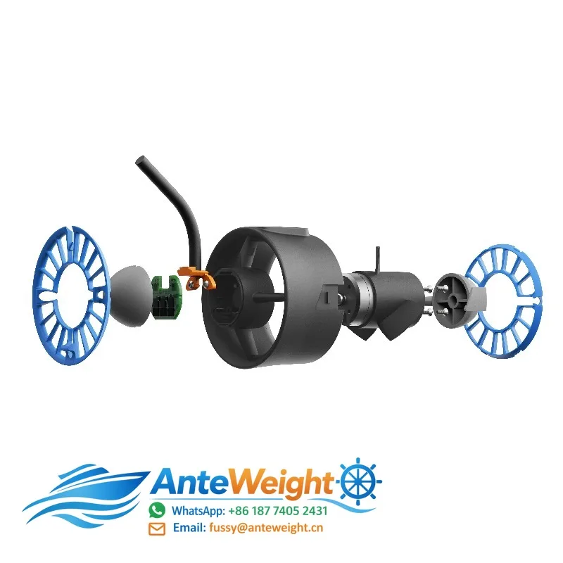 Underwater Thruster Resin Sealed BLDC Motor 300m Depth Waterproof for ROV USV DPV Underwater Power Propeller