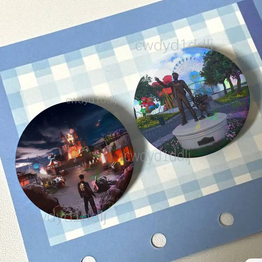 

Alvaro Diaz COCO Button Pins Cartoon Badge Round Brooch on Backpack Accessories Jewelry Gift for Friend