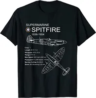 RAF Supermarine Spitfire 1936-1954 Men T-Shirt Short Sleeve Casual 100% Cotton O-Neck Summer Shirts