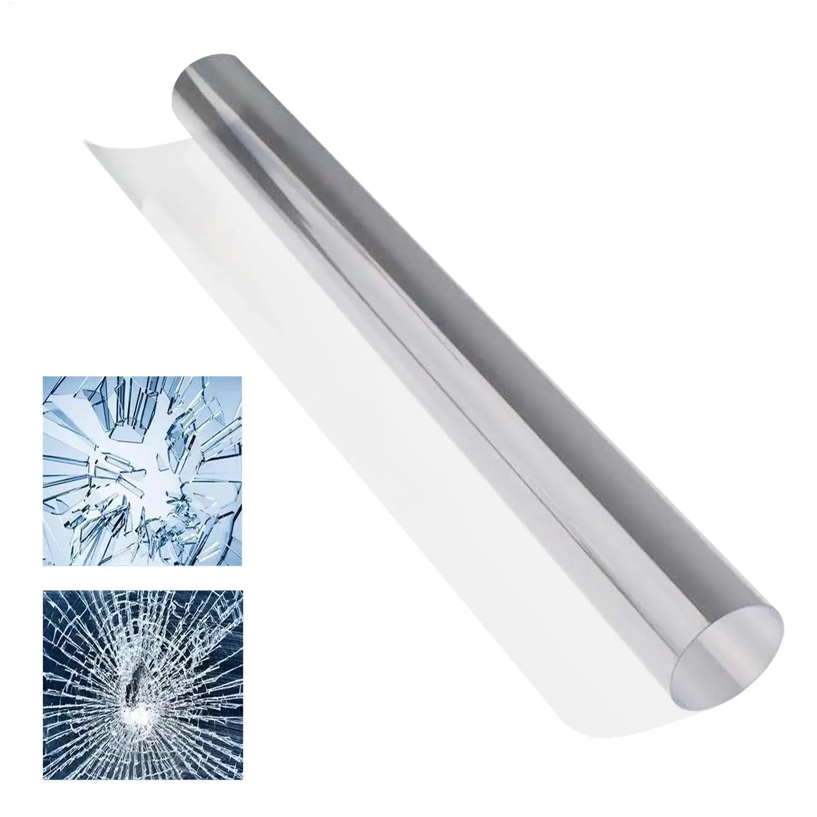 ExplosionProof Safety Window Film Transparent Safety Glass Protective Film Self-Adhesive Shatterproof And ExplosionProof Film