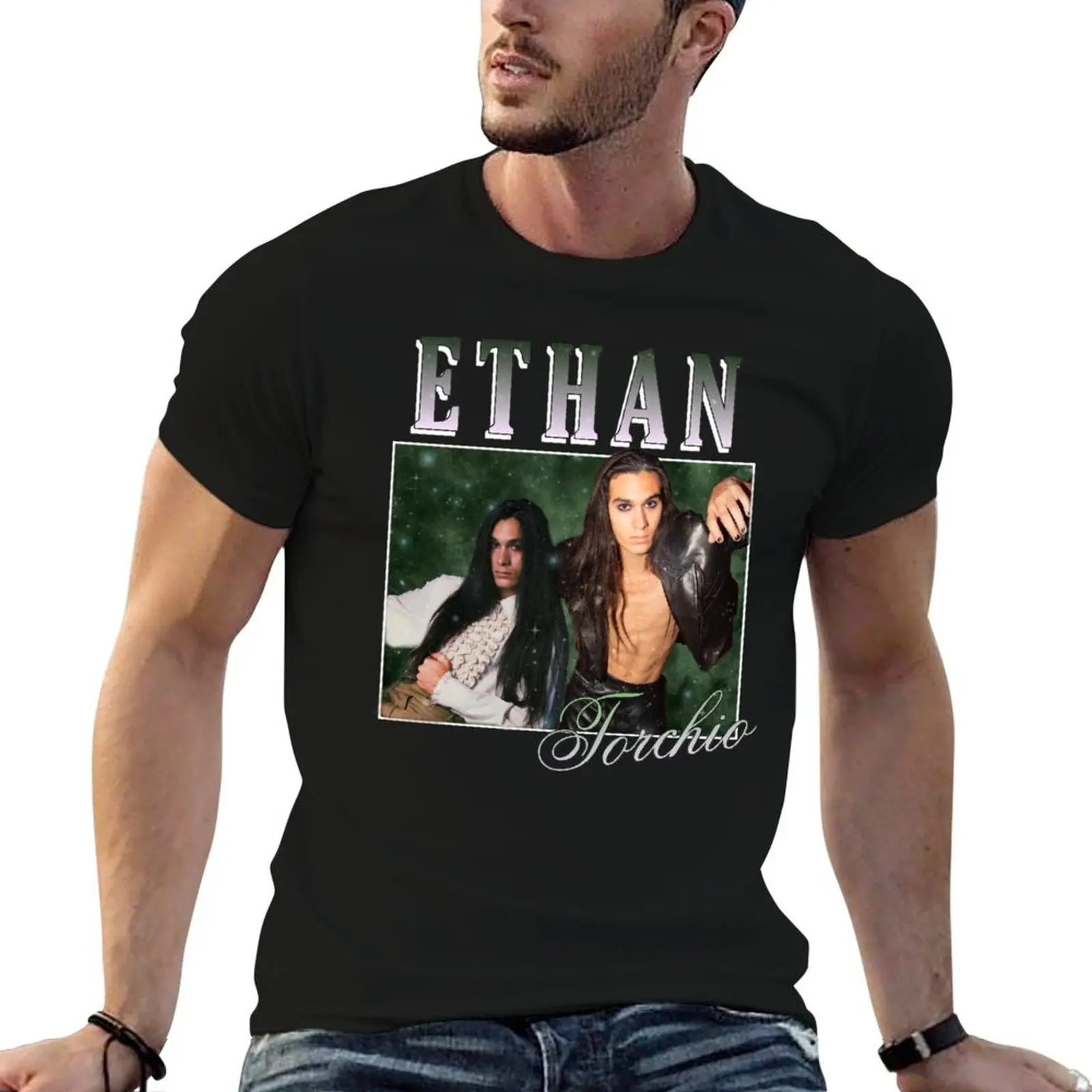 Camiseta Ethan Torchio de los años 90, camiseta informal para hombre, camisetas divertidas, camiseta de algodón con humor oscuro, camiseta para hombre