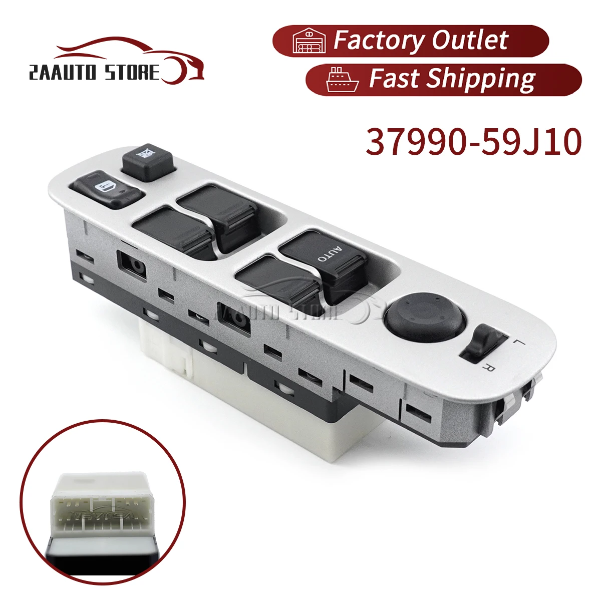 For SUZUKI LIANA Estate (ER) 2008 37990-59J10 Auto Power Window Control Switch Door Lock Car Parts Accessories 22Pins