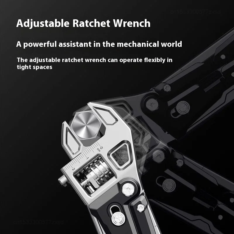 Youpin Movable Wrench Wrench W4 Outdoor Folding Tool Car Electrician Multi-purpose Portable Maintenance Ratchet Wrench
