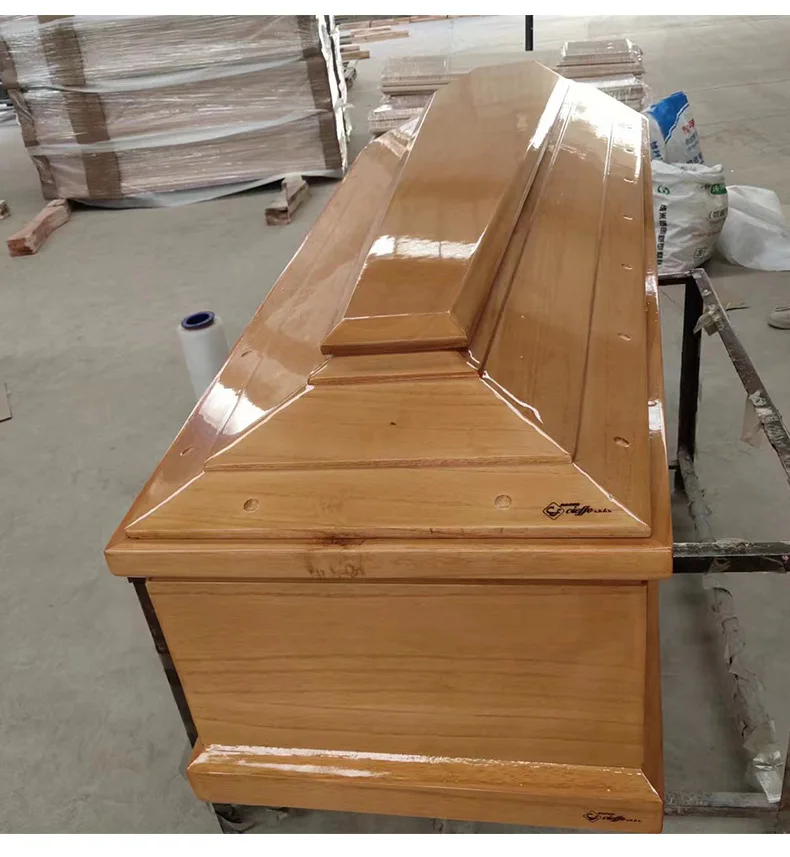 Customized European Western American style coffins, longevity wood funeral coffins, foreign trade longevity coffins, funeral sup