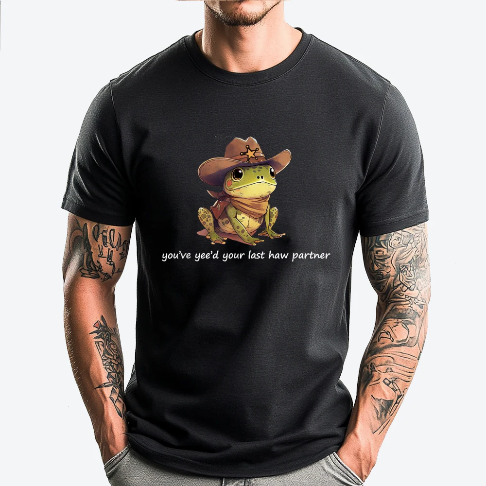 

Toad Cowboy Frog Meme You Ve Yee D Your Last Haw Pink Graphic Tees Graphic T Shirts Illustration Tee