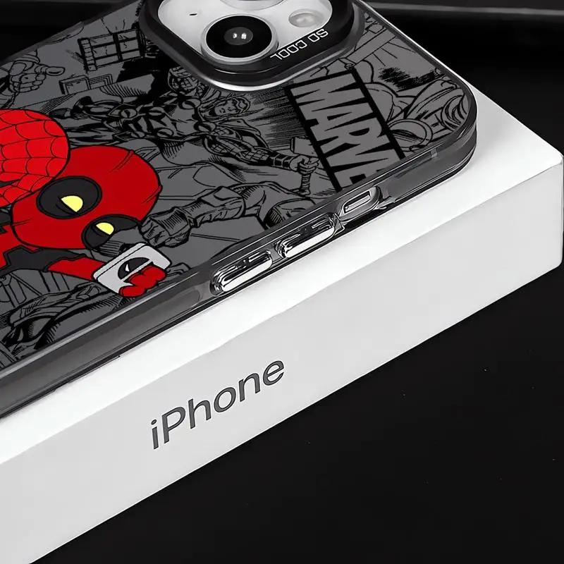 Marvel Cute Spiderman Deadpool Phone Case for Realme C53 C55 C35 C33 C31 C21Y C20 C21 C15 11 10 Pro 8 8i 9i Soft Shell image 2