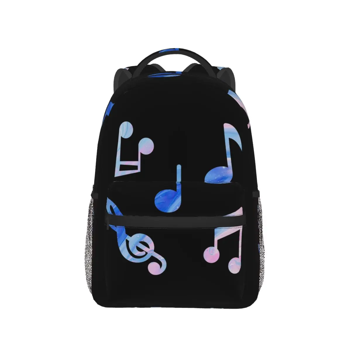

Cute Colorful Pink And Blue Musical Notes Backpack Hot Sale Daypack Large Capacity Children BookBag School Bag Shoulder Bags