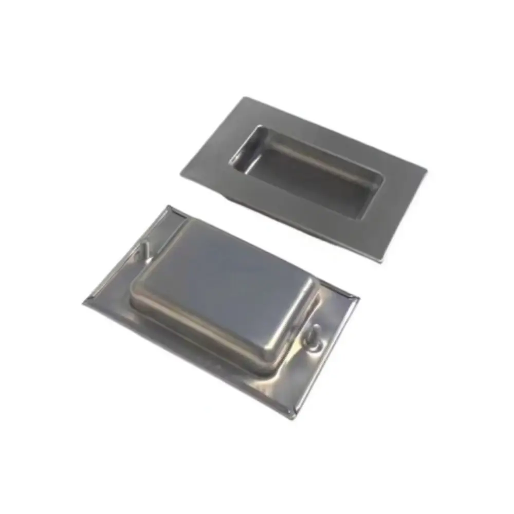 Flush Mount Recessed Handle 304 Stainless Steel Invisible Pull For Wardrobe Cabinet Door Modern Minimalist Hardware