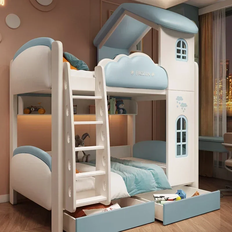 Castle Princess Girl Children Beds Bilayer Up And Down Up And Down Children Beds Senior