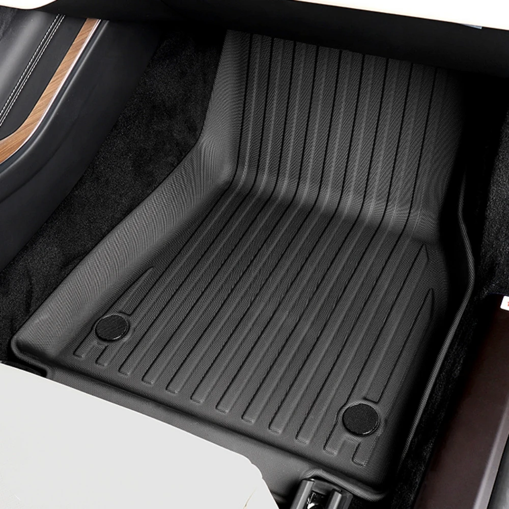 Für Tesla Model S Plaid 3D-Material Kofferraumauskleidung Allwetter-Autoteppiche Rutschfeste Kofferraummatte Bodenteppiche Maßanfertigung 2021-2024 – Detail 3