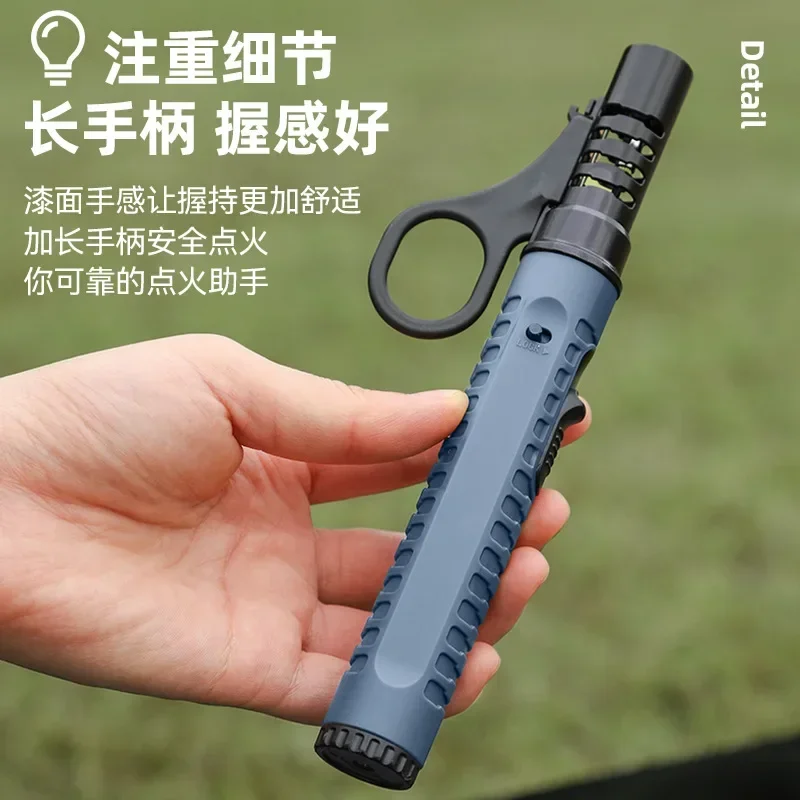 1300° Outdoor Camping Ignition Portable Lighting Gun Stove Accessories Camping Barbecue Flamethrower Inflatable Igniter