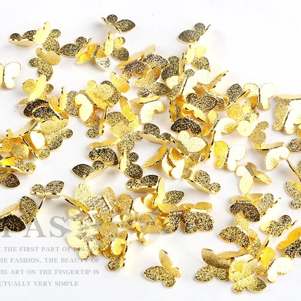 

100pcs Metal Texture Nail Stickers Decals Animal Shape Nail Art Decor For Women Girls Diy Manicure Home Use Multi-Function