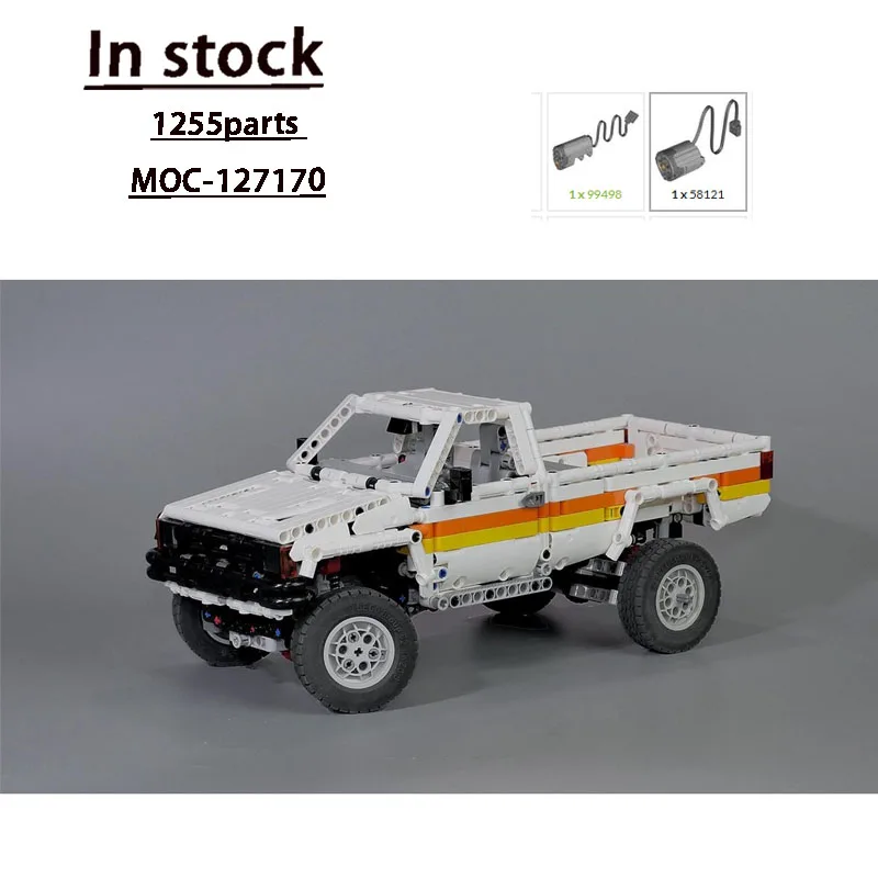 MOC-127170 New Classic Cargo Transport Small Truck Building Block Model, 1255 Parts, Boys' Children's Birthday Gift Toy