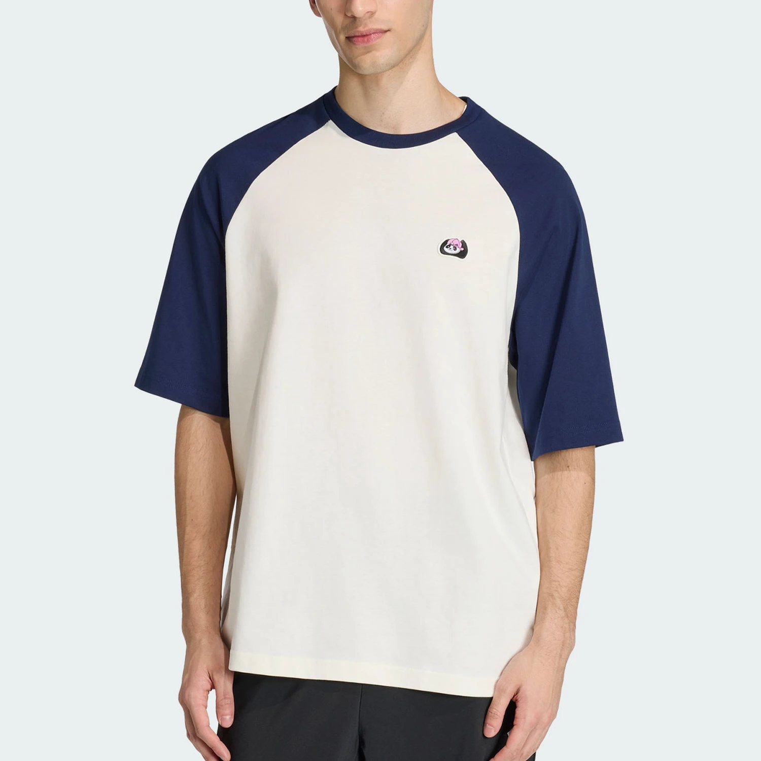 adidas-authentic-summer-men's-loose-panda-pattern-sports-short-sleeved-t-shirt-kb4854