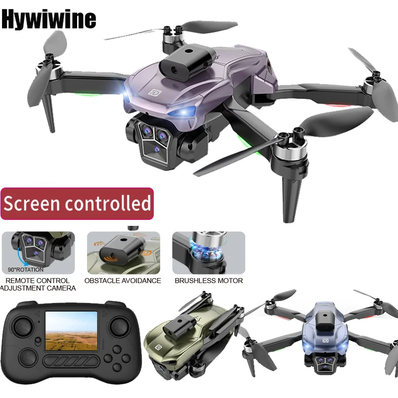 RC Drone with Camera Professional Aerial Photography with Screen Brushless Motor Remote Control Helicopter Intelligent Aircraf