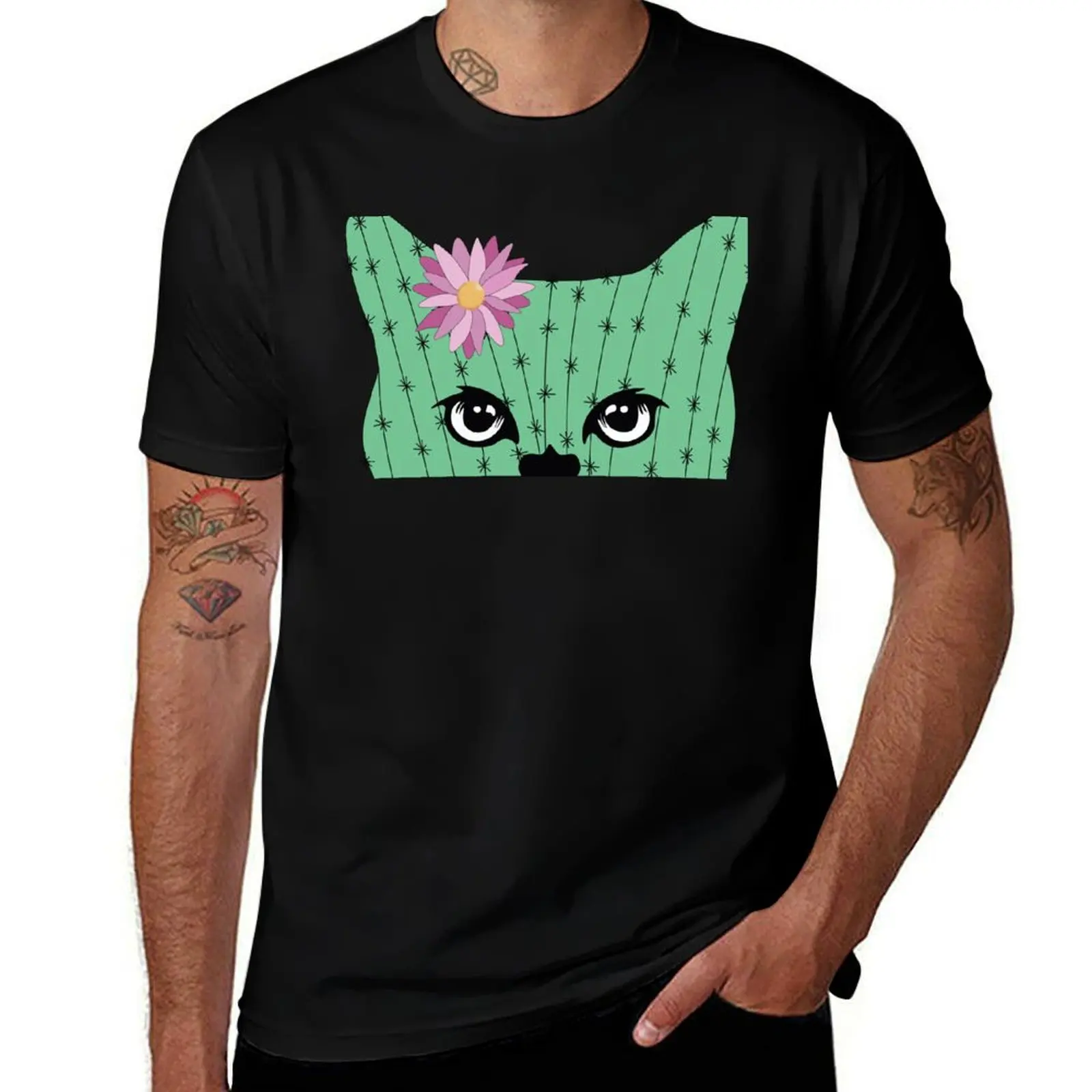 Catus T-Shirt kawaii clothes graphic t shirt vintage black t shirts for men