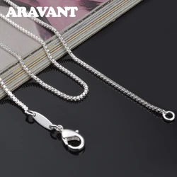 Aravant 925 zilveren 2 mm box ketting dames bruiloft sieraden