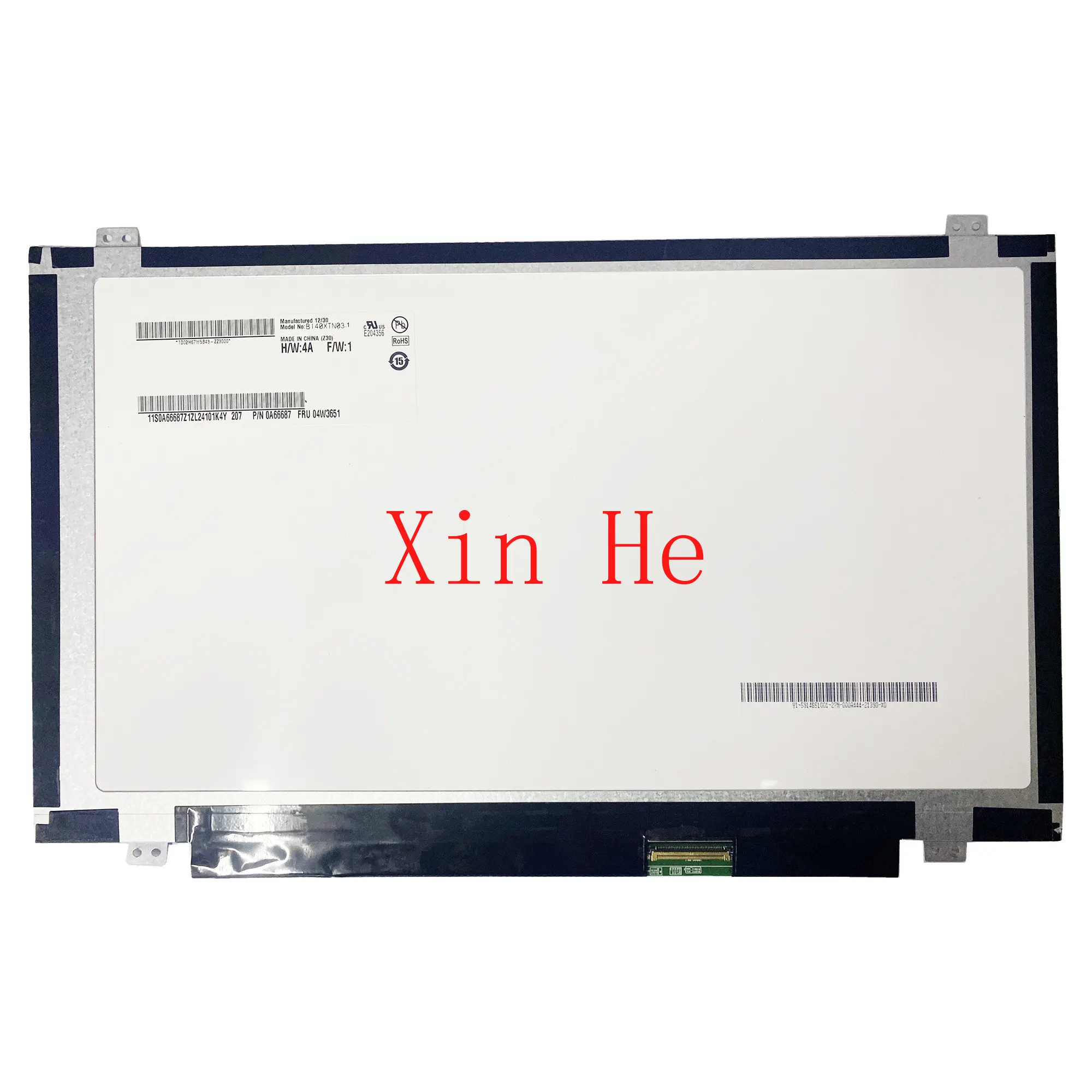 

14.0'' LCD Screen B140XTN03.1 B140XW03 V.0 V.1 HB140WX1-300 B140XTN02.2 B140XTN02.3 LP140WH2-TLF1 1366*768 LVDS 40 Pins