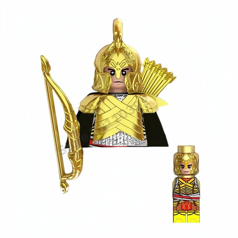 Fantasy Kingdom Action Figures Building Blocks Orcs Horde Elf King Prince Knight Dwarf Wizard Undead Wraiths Bricks Toy Gift