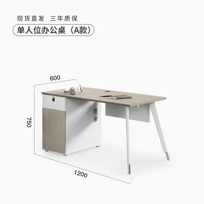 

Factory straight hair staff desk staff table multi-person with screen partition table office furniture