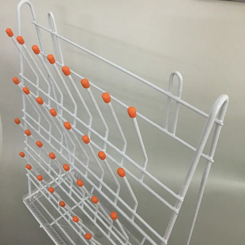 4Lab 55 Positions Steel with Painting Beaker/Conical Flask/Test Tube Draining Rack Drying Rack