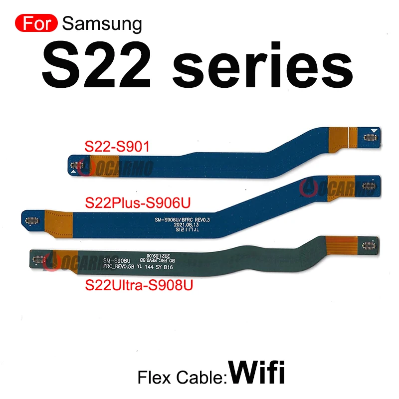 Para Samsung Galaxy S22 Ultra SM-S908U/B/F antena de señal Wi-Fi conector de placa principal placa base pantalla LCD Cable flexible