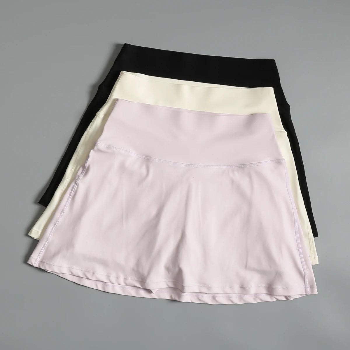 High Waist Tennis Skirt Women's Sporty A-Line  Skirt Running Fitness Yoga Shorts Breathable Quick Dry Anti-Light Running ...