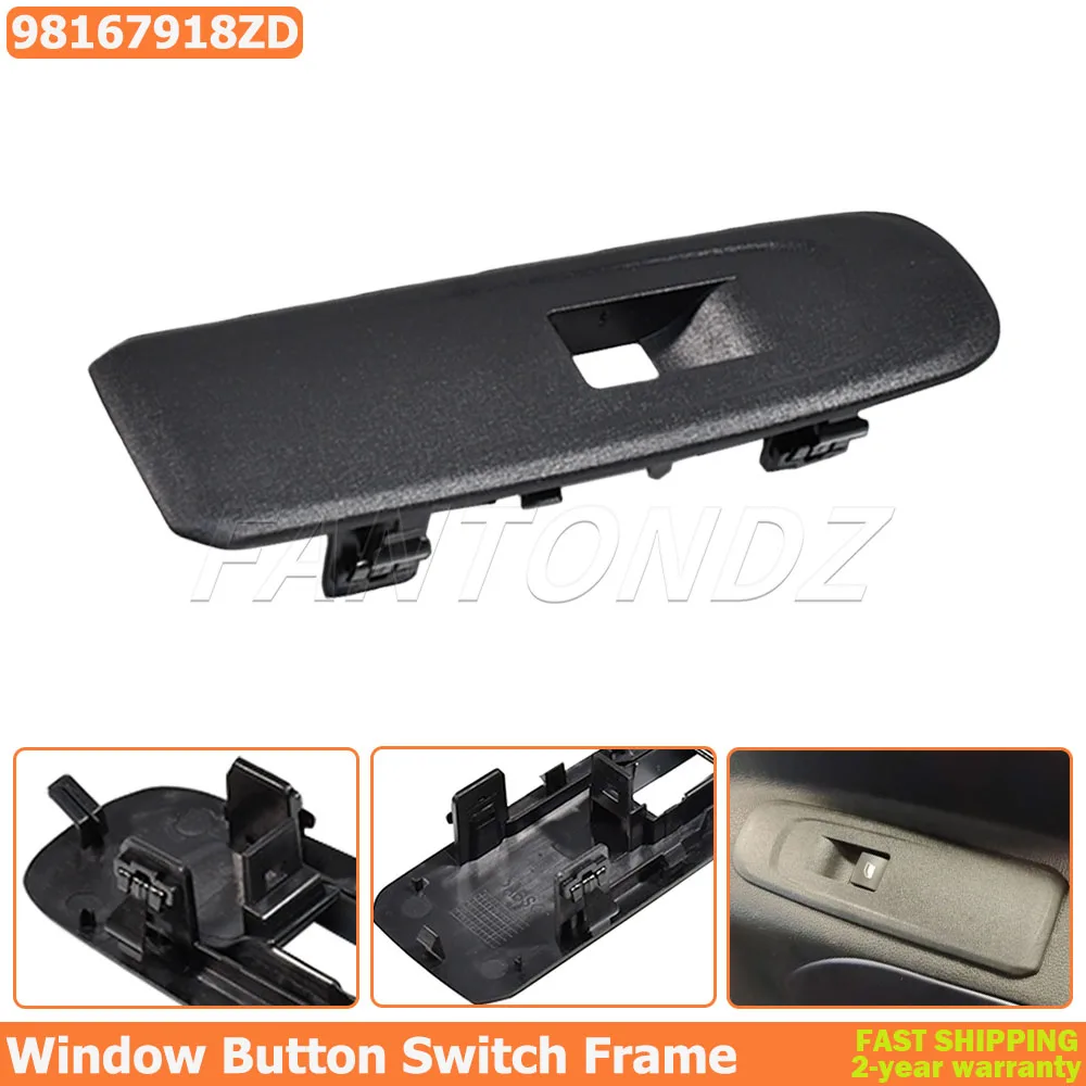 Para Peugeot Partner Mk4 K9, para Tepee Citroën Berlingo, Nuevo Marco de Botón de Elevalunas Delantero Izquierdo ABS 98167918ZD, Accesorios para Coche
