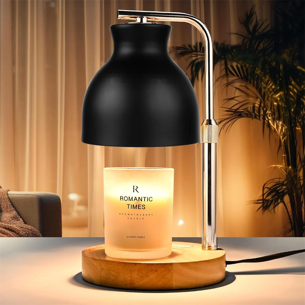 Candle Warmer Lamp Electric Timer Candles Warming Light Height Adjustable Dimmable Warmers Modern Home Decor Table Lights