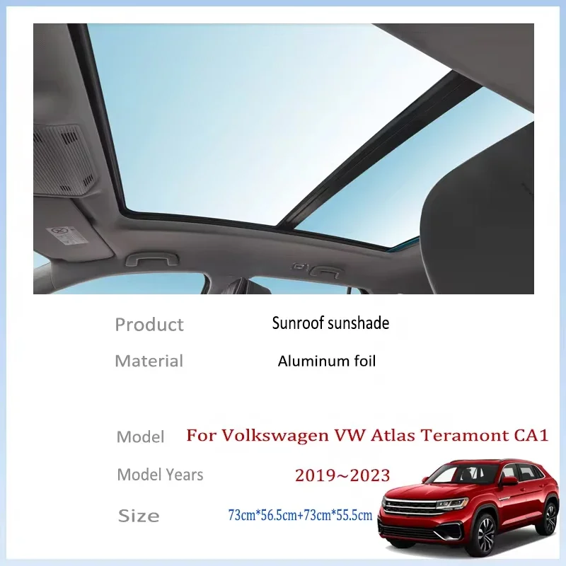 For Volkswagen VW Atlas Teramont CA1 2019-2023 MK1 Car Sun Shades Cover Auto Sunroof Sunshade Protector Anti-UV Heat Accessories