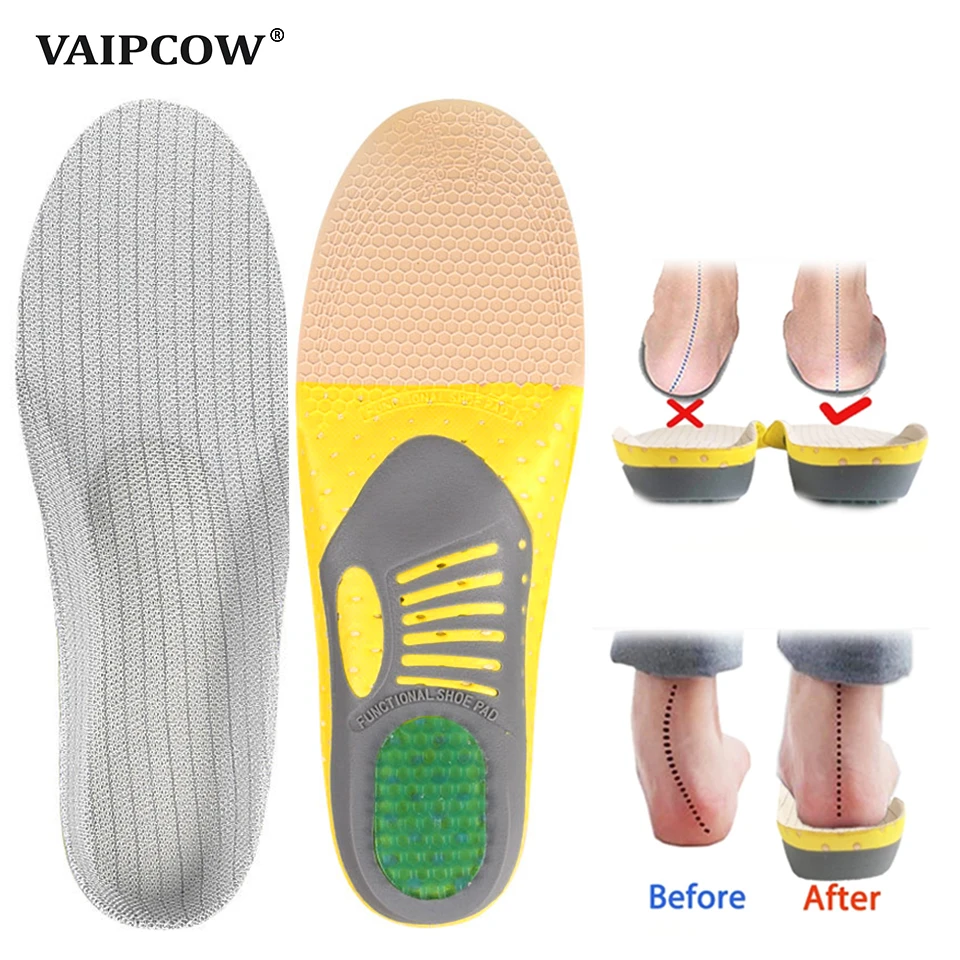 Premium Orthotic Gel Insoles Orthopedic Flat Foot Health Sole Pad For Shoes Insert Arch Support Pad For Plantar fasciitis Unisex