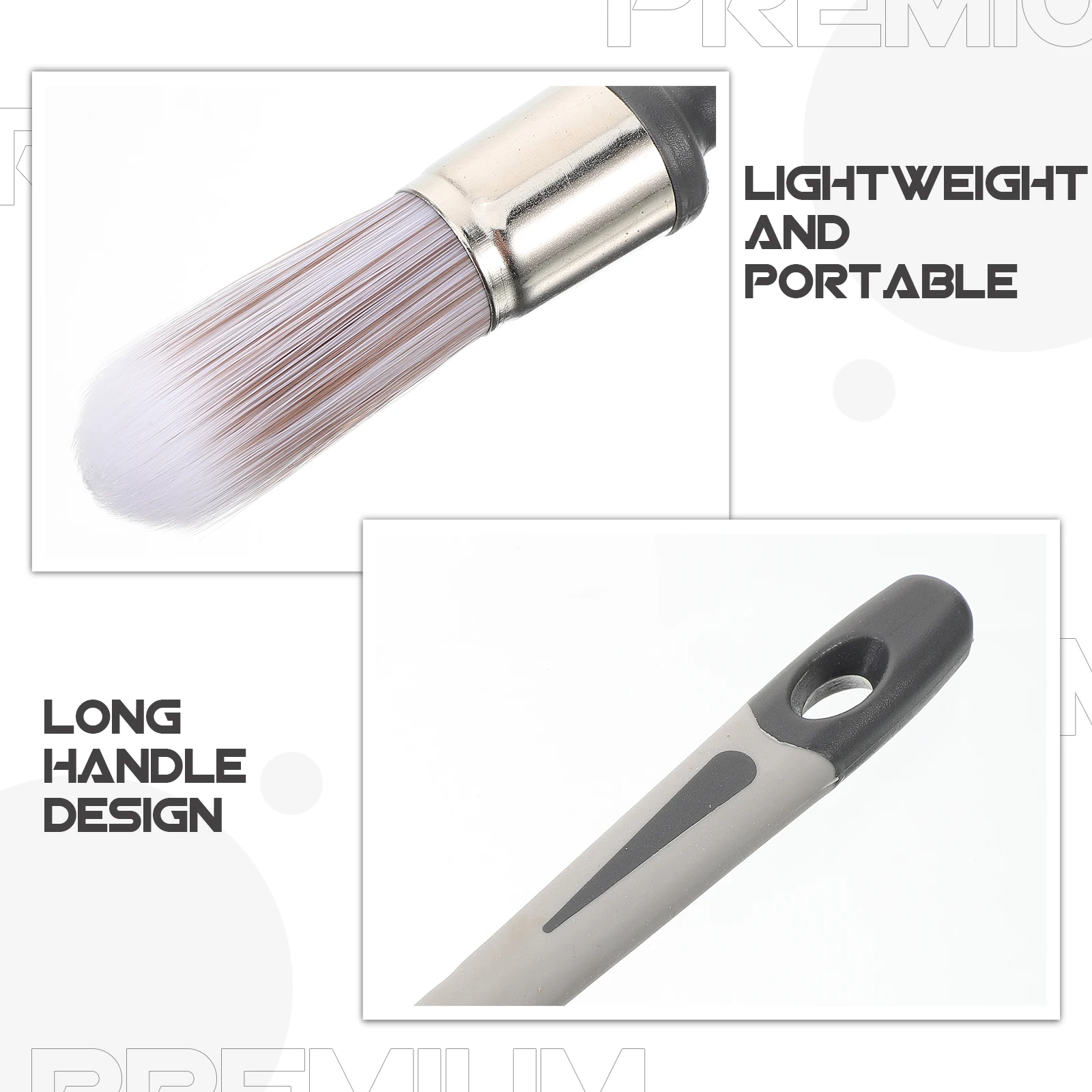 

20# Paint for Walls Long Handle Small Paint Brush For Gap Corner Tool Small Gap Brush Home Supplies Round Painting