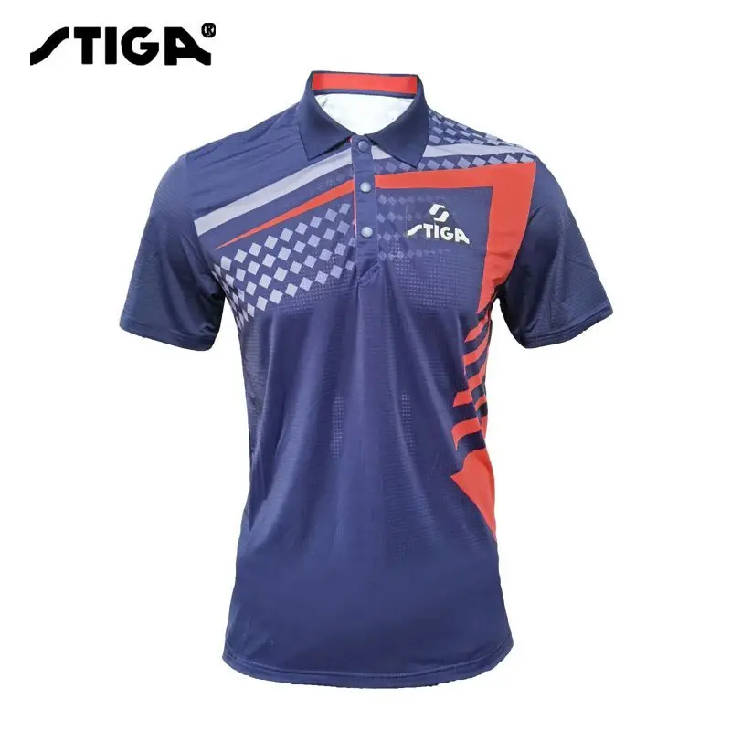 Stiga Nieuw T-Shirt Tafeltenniskleding Korte Mouwen