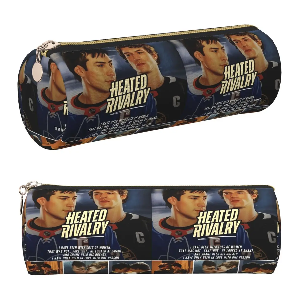 Heated Rivalry Federmäppchen, Stiftetui, Zylinderförmige Stiftbox, Federtasche für Schüler und Schule