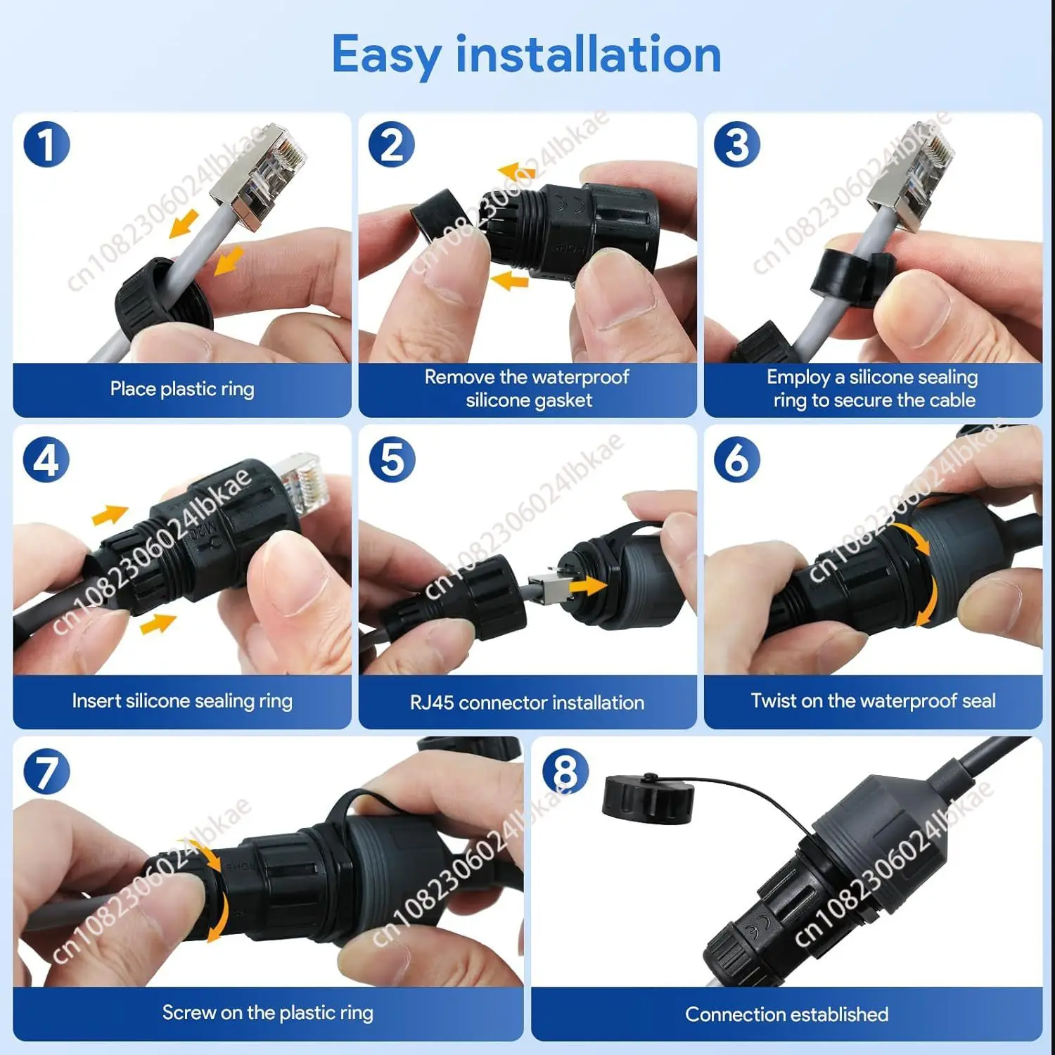 

EthernetAdapter high-speed interconnection RJ45 network cable adapter to Gigabit network port 3/4 generation